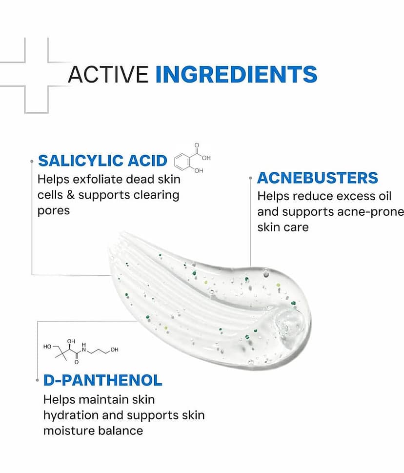 Dermatouch - Excess Oil Removal Face Wash For All Skin Type ( Pack of 1 ) view 2
