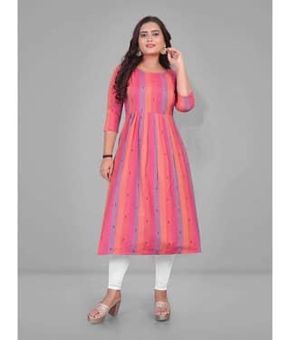 Parastri Pink Cotton Maternity Tops