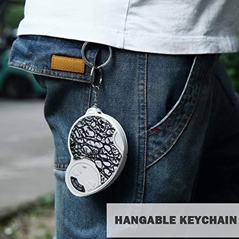 Double-Magnification Led Magnifiers Light Folding Keychain magnifier(1 Pc / Mix Color) view 6