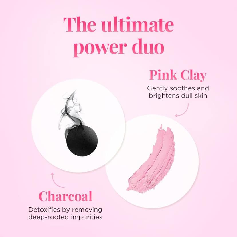 Everyuth Naturals Anti Pollution Pink Clay & Charcoal Sheet Mask 25ml view 6