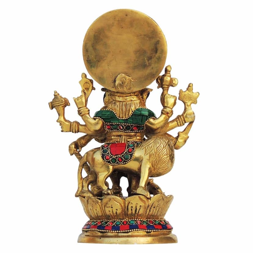 Brass Showpiece Drishti Ganesh Stone Statue (BSMAS878 B) view 3
