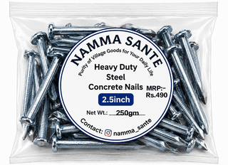 Heavy Duty Steel Concrete Nails 2.5 Inch | Concrete Nails | Steel Nails | Cement Nails | Masonry Nails | Construction Nails