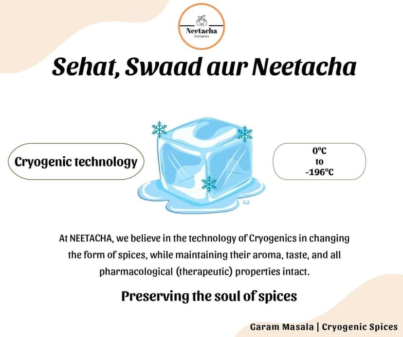 NEETACHA ENTERPRISES LLP Premium Cryogenic Garam Masala I 100g I Natural, Free from Preservatives and Additives | Enhances flavour, taste, and aroma to everyday cooking view 6