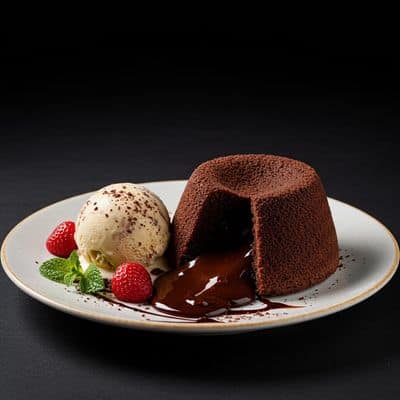 Choco Lava With Ice Cream