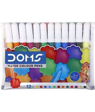 Doms Water Colour Pens 12 Shades Mini ( Pack Of 20 )