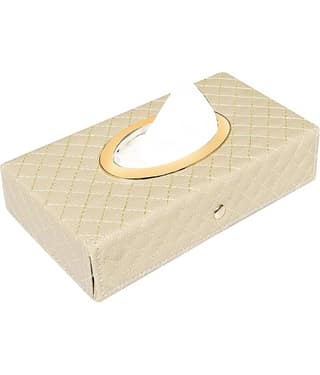 Auto Hub Car Tissue Dispenser Leatherite Beige