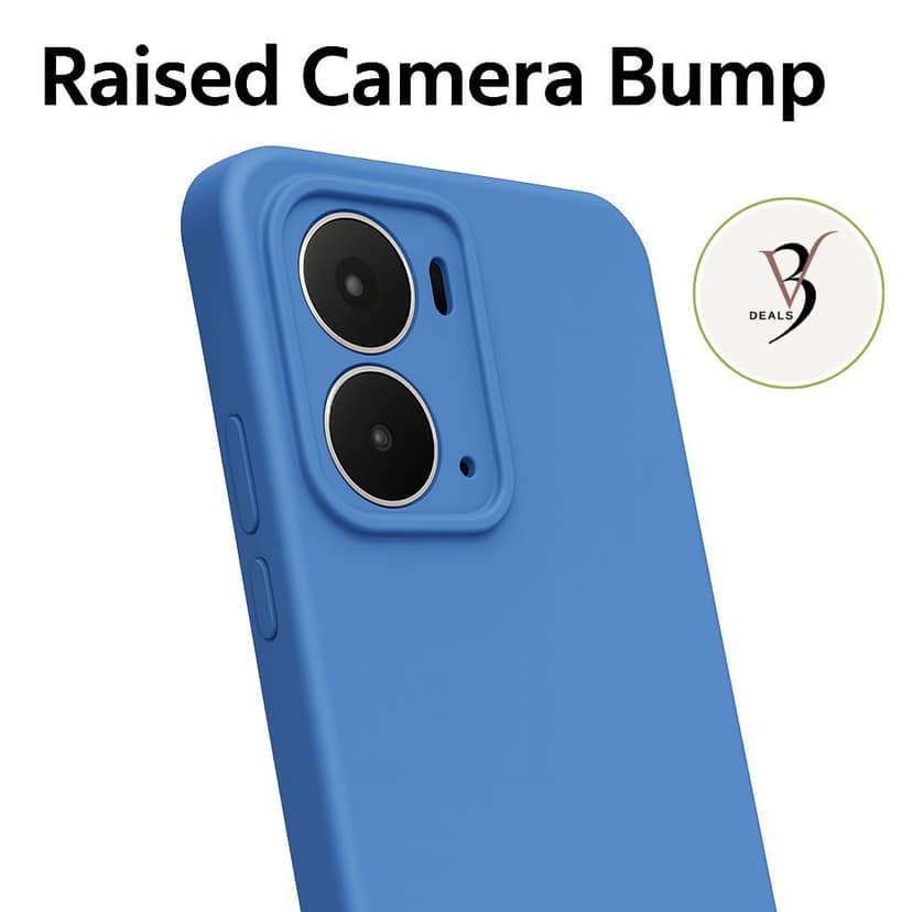 V3Deals Realme P3 5G Back Cover | Shockproof Matte Silicone Case | Camera Bump Protection | Soft Rubberised Slim Mobile Cover for Realme P3 view 3