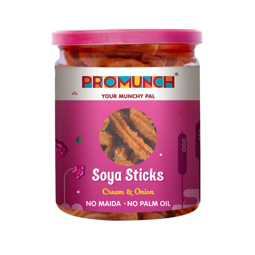 PROMUNCH Soya Sticks - Cream & Onion (80g Each)