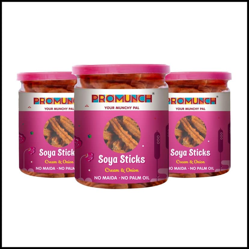 PROMUNCH Soya Sticks - Cream & Onion (80g Each) view 10