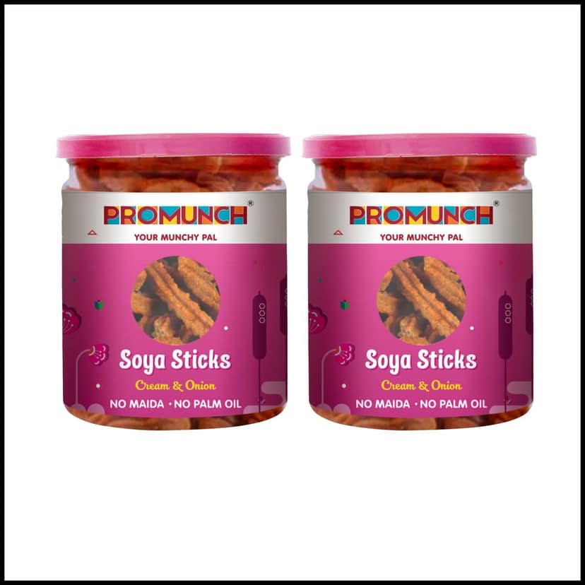 PROMUNCH Soya Sticks - Cream & Onion (80g Each) view 9