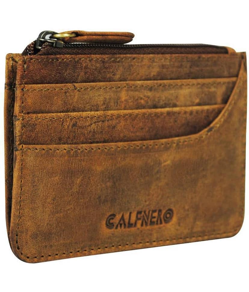 Calfnero Genuine Leather Card Case wallet view 2
