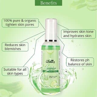 (Combo of 3) Globus Naturals Fruit Body Lotion (100ml) With Niacinamide & D-Panthenol Face Wash (50g) and Cucumber Toner (100ml) view 2