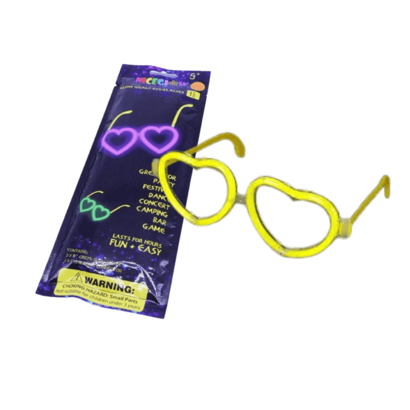 Glow In The Dark Heart Glasses-1PC view 2