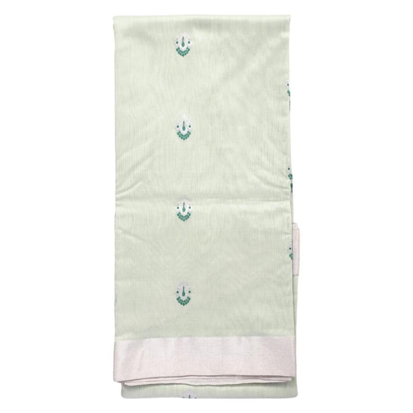 HANDLOOM CHANDERI SAREE- MERCERISED(COTTON+SILK MIX) WITH BLOUSE (SKU - 1SC101170322 SAREE- 76)