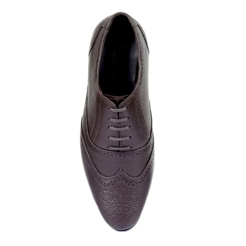 Men's 3 Inch Hidden Height Increasing Formal Work Wear Brogue Oxford Shoes view 8
