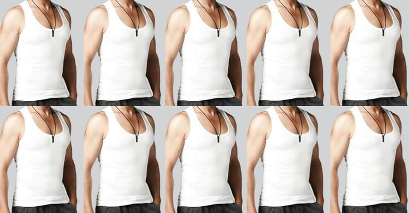 Sassy Cotton Sleeveless White Vests (Combo OF 10)