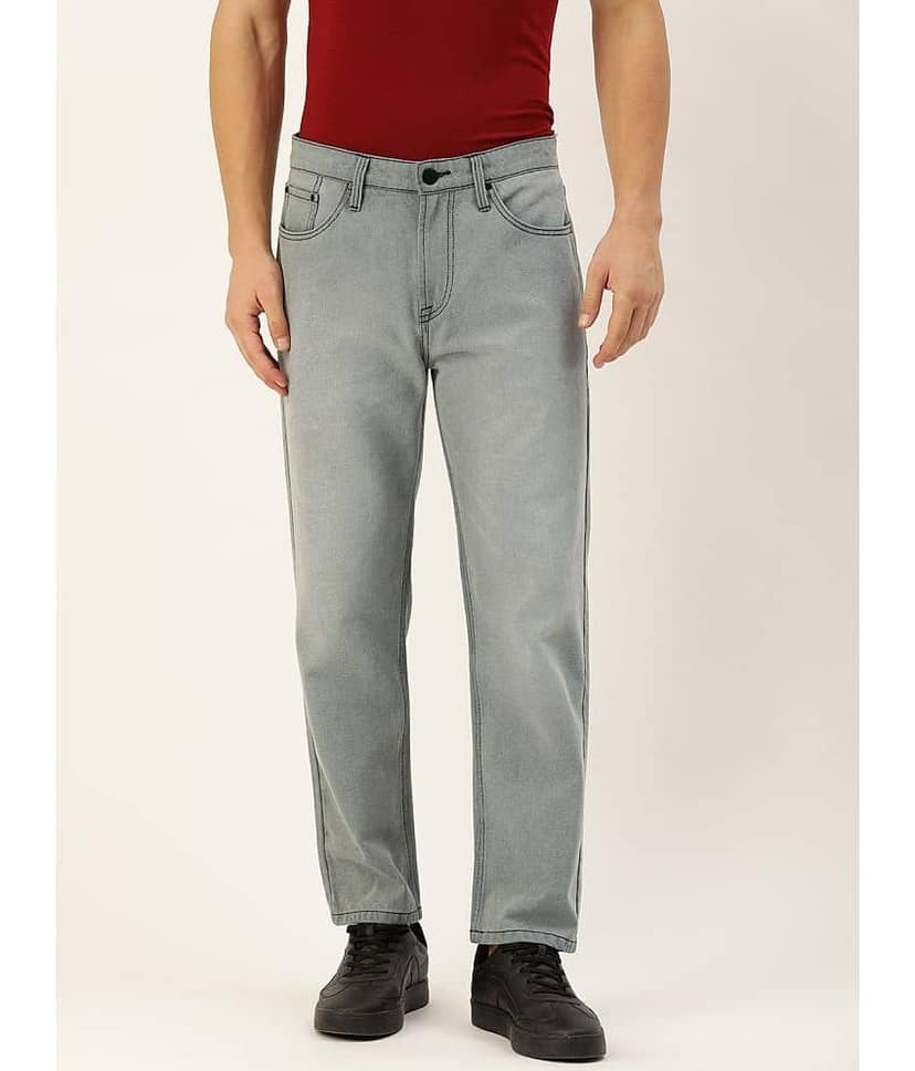 Bene Kleed Regular Fit Basic Men's Jeans - Light Grey ( Pack of 1 )