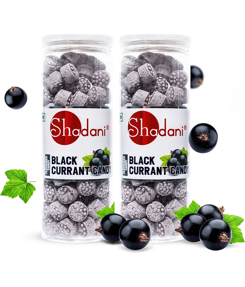 Shadani Black Currant Candy Hard Candies 255 gm Pack of 2
