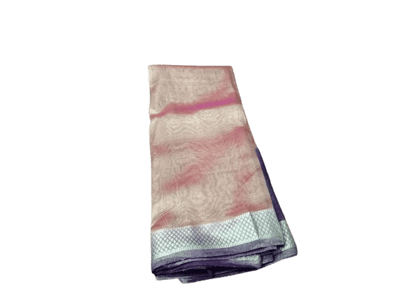 Kota Silk Lavender & Cream Coloured Casual Saree