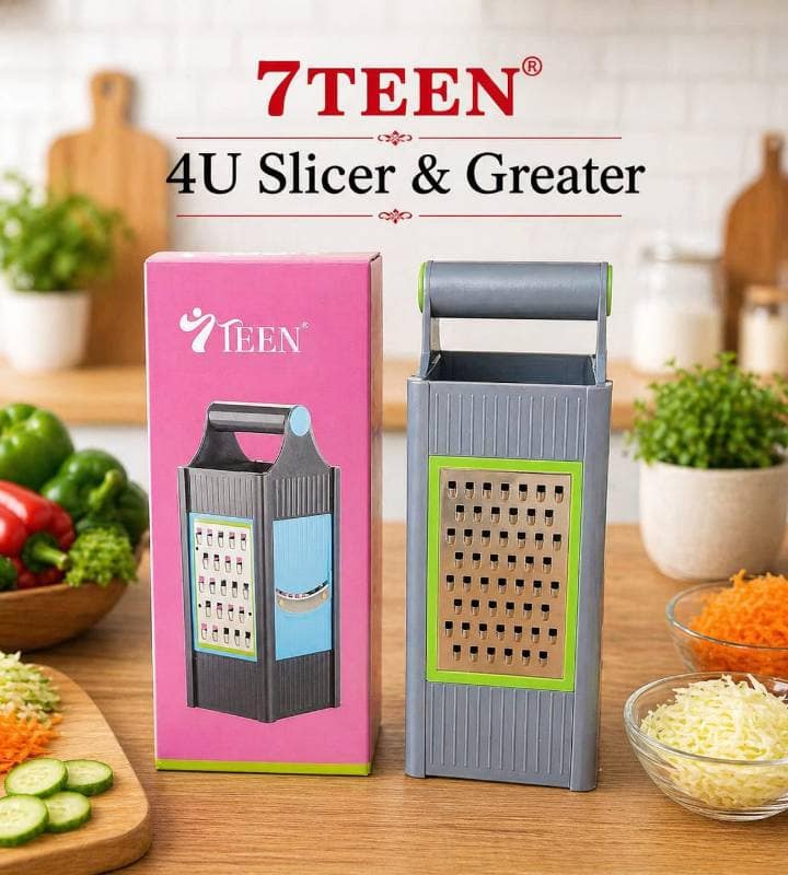 4U Multi-Function Vegetable Slicer & Grater | 4-in-1 Kitchen Tool | Food Prep