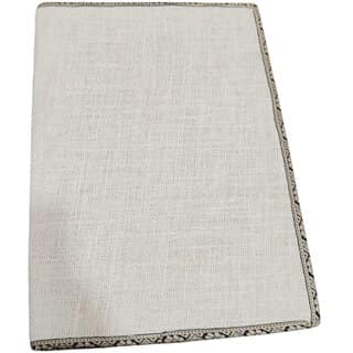 White Premium jute File Folder view 2