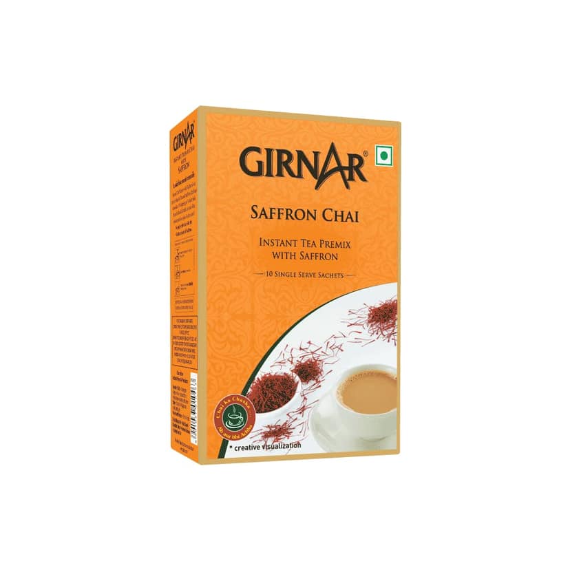 Girnar Instant Premix Saffron Chai, 10 Sachets