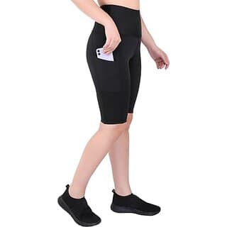 Ninq Printed Women Black Tights