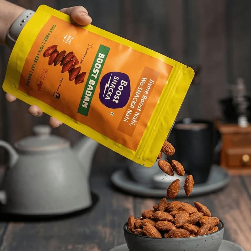 BOOST BADAM – Healthy Roasted Badam Super Saver 3 Combo view 4