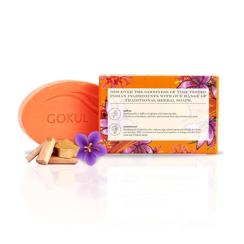 Gokul Saffron & Sandalwood 75 Gms view 2