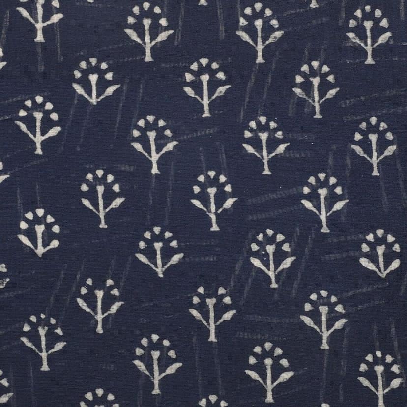 HANDLOOM CHANDERI 03 PCS DABU PRINTED SUIT (SKU - 1RDS01270221 Suit 78) view 2