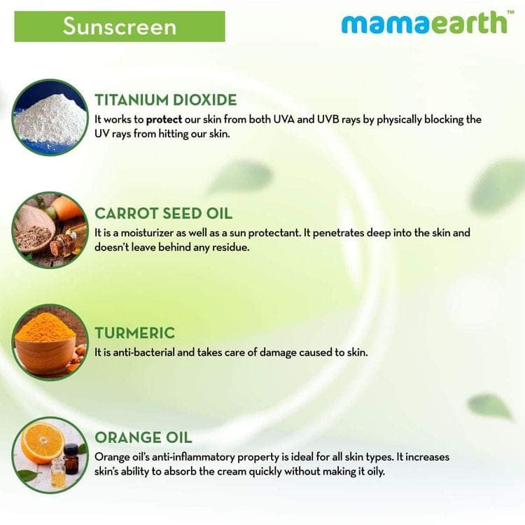 Mamaearth ubtan facewash (100 ml) + Sunscreen (80 gm) + moisturizer (80 gm) + face serum( 30 gm) Pack of 4 view 4