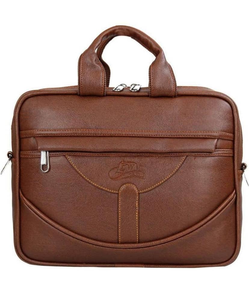 Leather World - Tan P.U Office Bag