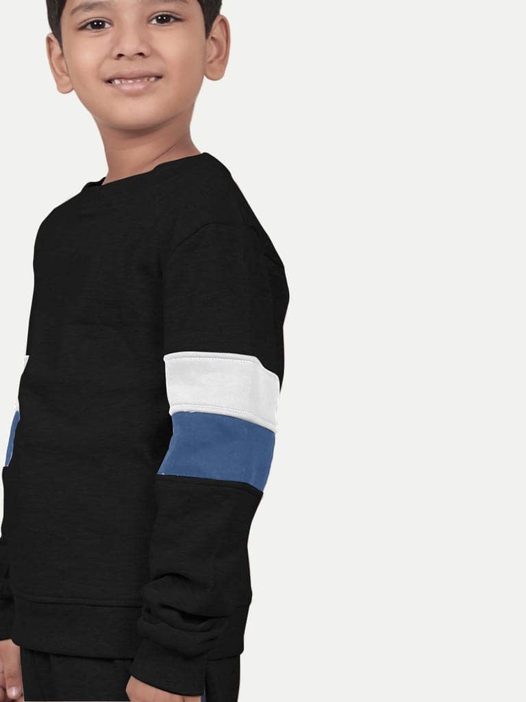 Boys Black Sweatshirt view 3