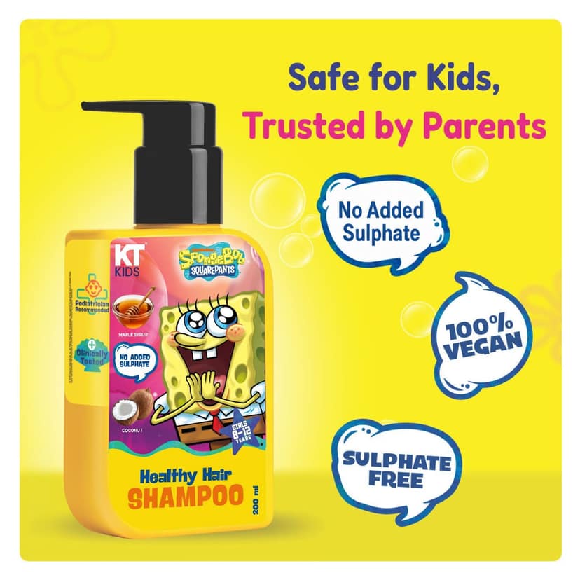 KT Kids Healthy Hair Shampoo for Girls, 8+ Years – 200ml view 4