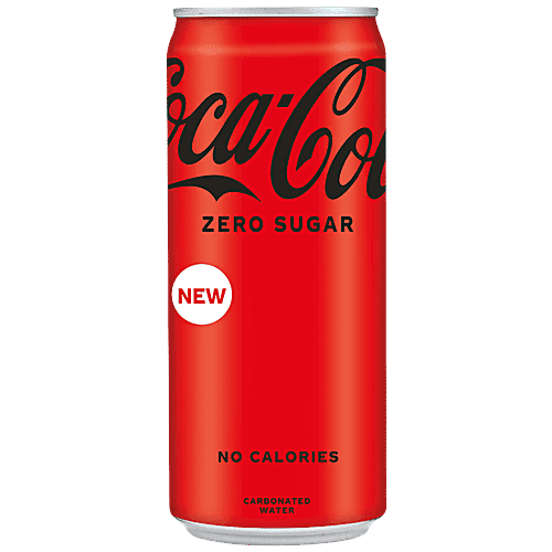 Coca Cola Zero Sugar Soft Drink, 300 ml Can
