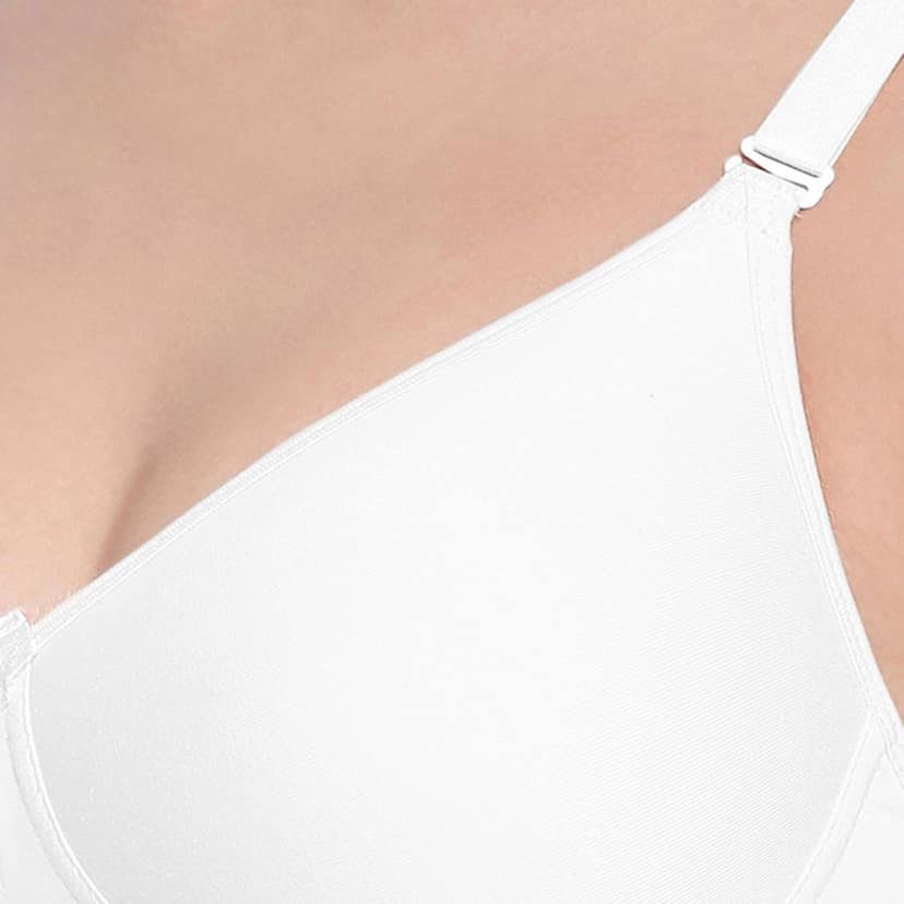Bodycare Women Cotton Spandex Full Coverage Padded Regular Bra 6590-White view 4