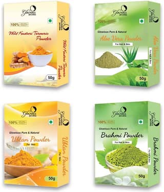 glowious - Skin Toning Face Pack for Normal Skin ( Pack of 4 )