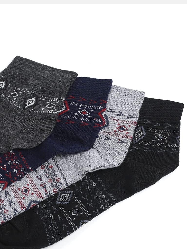 Kolor Fusion Men Above Ankle Length Cotton Socks (Pack of 4) view 8
