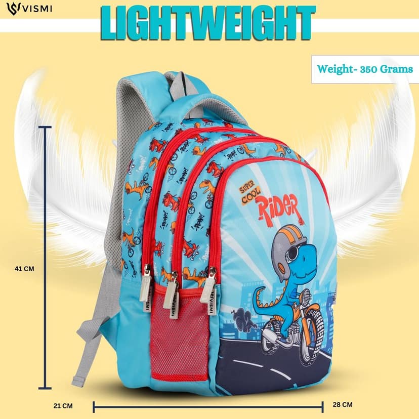 VISMIINTREND School Backpack Bags for Kids | School Bags | Water Resistant | Casual | Picnic | Travel | 5 to 10 Years School Backpack | Bag for Boys | Girls view 4