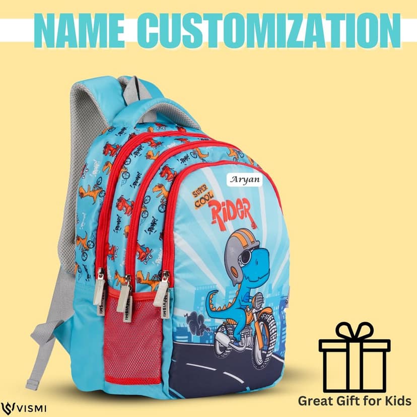 VISMIINTREND School Backpack Bags for Kids | School Bags | Water Resistant | Casual | Picnic | Travel | 5 to 10 Years School Backpack | Bag for Boys | Girls view 5