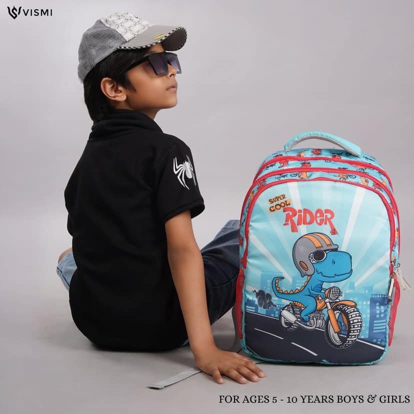VISMIINTREND School Backpack Bags for Kids | School Bags | Water Resistant | Casual | Picnic | Travel | 5 to 10 Years School Backpack | Bag for Boys | Girls view 6
