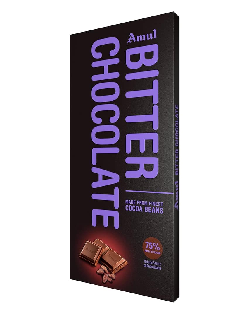 Amul Bitter Chocolate, 150 G view 2