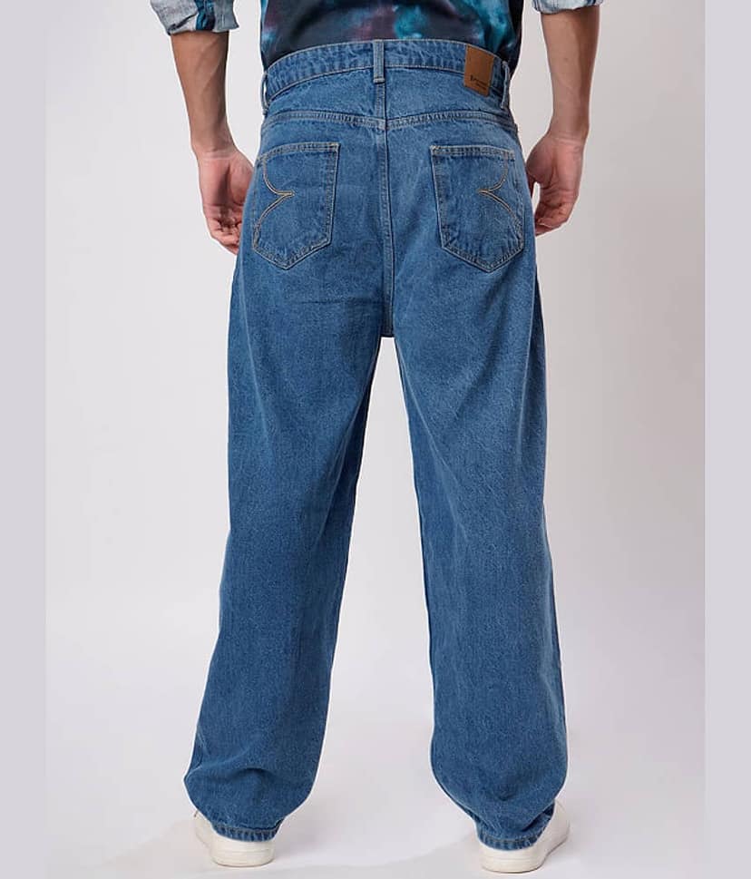 Bene Kleed Solid Men's Jeans - Blue ( Pack of 1 ) view 5