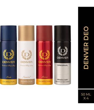 Denver Pride Imperial Honour&Blackcode 50mlEach Deodorant Spray for Men 200 ml ( Pack of 3 )