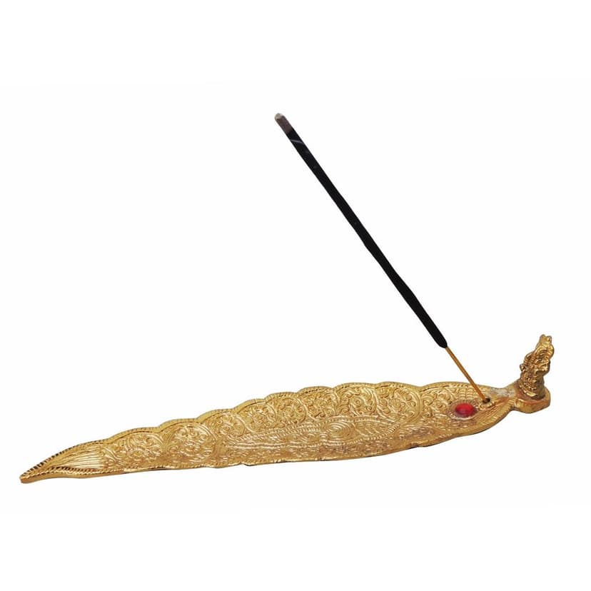 Aluminium Showpiece Agarbatti Stand Gold Statue, Height : 1.3 Inch (ASMAS233 G) view 2