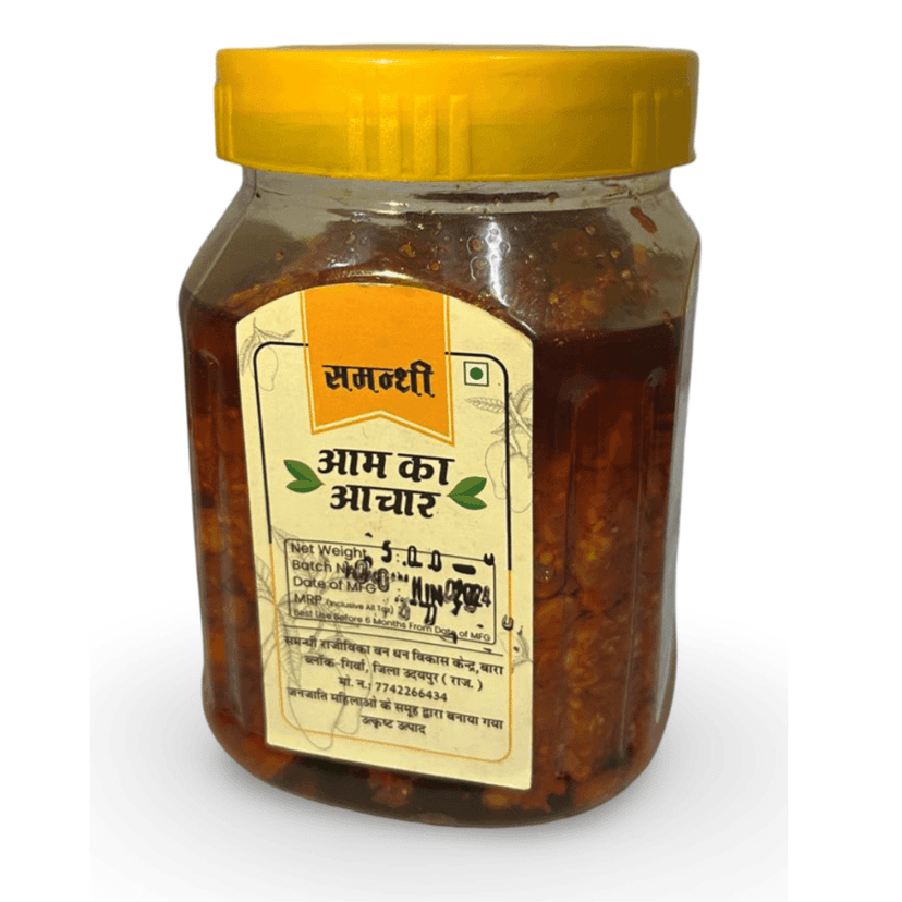 Fresh Handmade Mango Pickle | Aam Ka Achaar 500g Pack | Traditional Taste | No Preservatives view 3