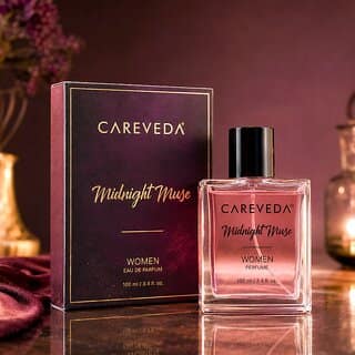 (Pack of 1) CareVeda Midnight Muse Eau De Parfum for Women, Sweet Floral Gourmand Fragrance, Long-Lasting, 100ml view 2