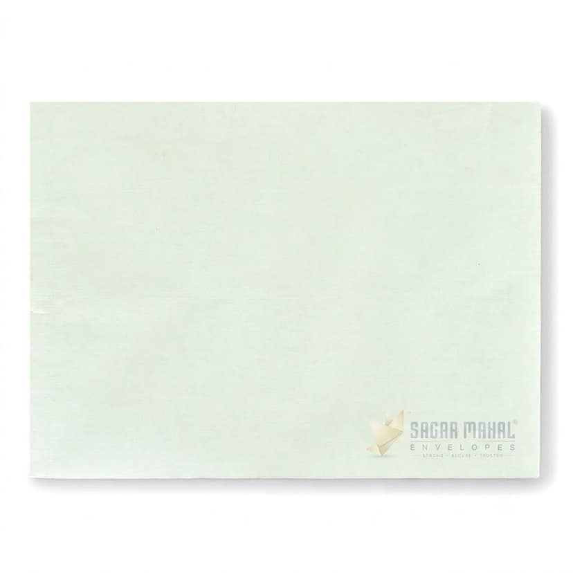 Sagar Sales Premium 10 x 14 Inch Green Cloth Lined Envelopes - 100 GSM (Fine Quality, Pack of 100) | Tear-Resistant Secure Mailers for A4/B4 Documents, Certificates & Catalogs