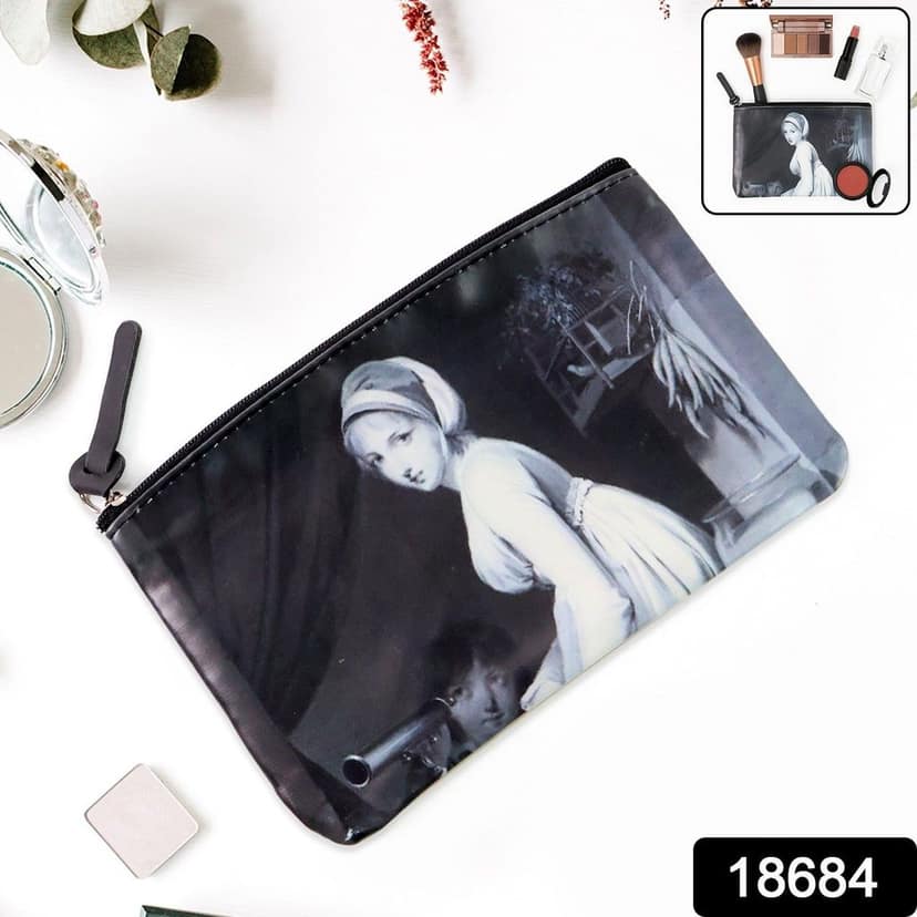 Stylish Multipurpose Makeup & Stationery Bag (19x12cm & 1pc) view 2