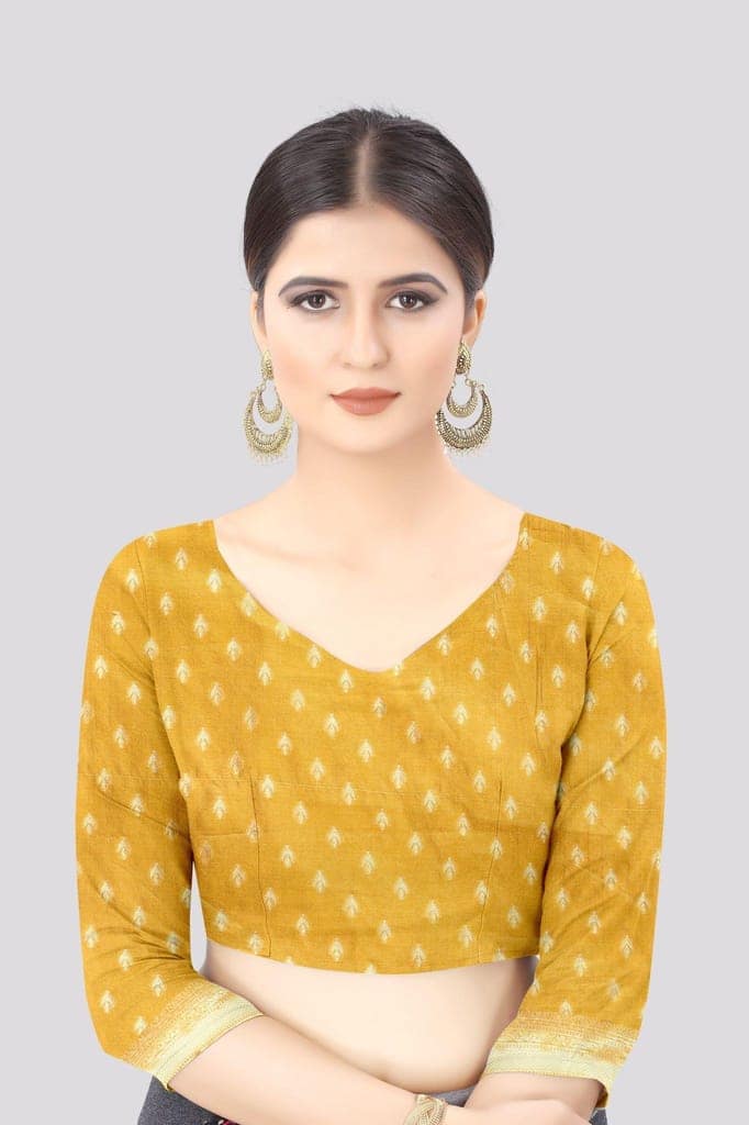Women'sGreenBanarasiSilkWovenDesignSaree view 5
